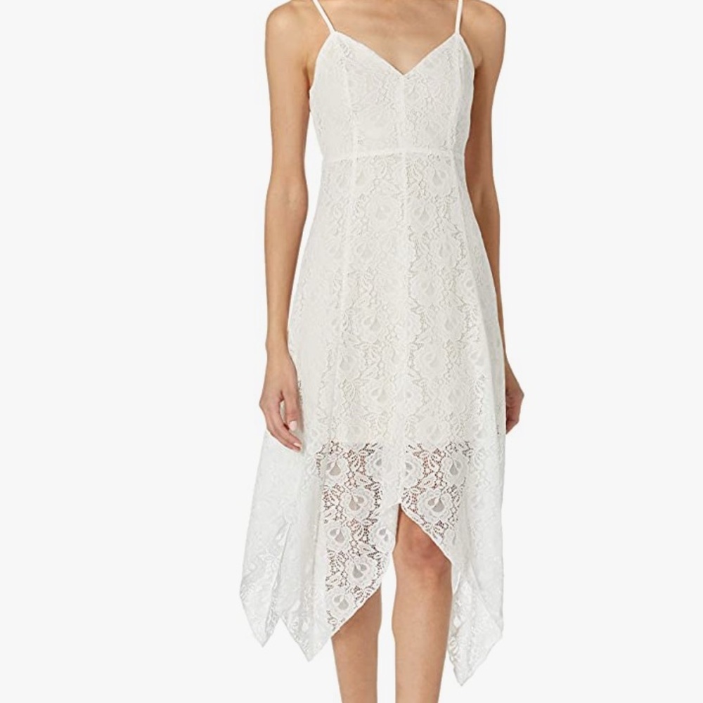 Sleeveless Ivory Lace Dress